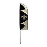 New Orleans Saints 6 Foot Tall Team Flag Steel Pole Sign Swooper Double Sided