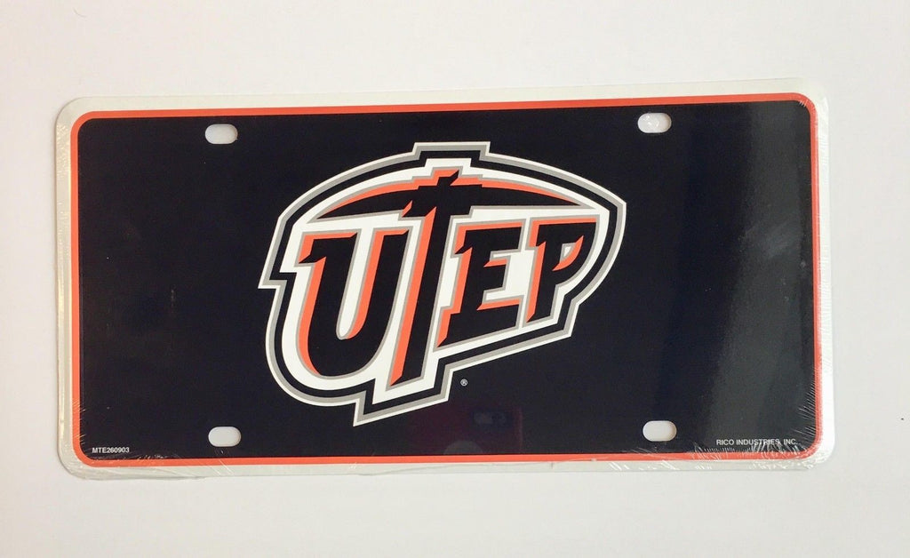 UTEP MINERS CAR TRUCK TAG LICENSE METAL PLATE SIGN UNIVERSITY TEXAS EL PASO