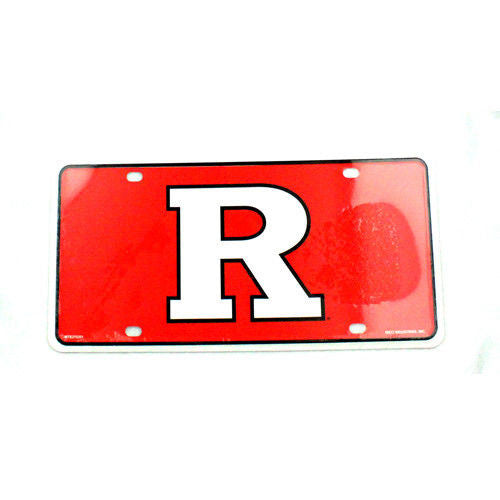 RUTGERS SCARLET KNIGHTS CAR TRUCK TAG LICENSE PLATE METAL SIGN MAN CAVE