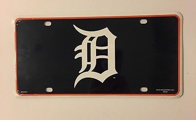 Detroit Tigers Car Truck Tag License Plate Mlb Baseball Metal Sign Man Cave