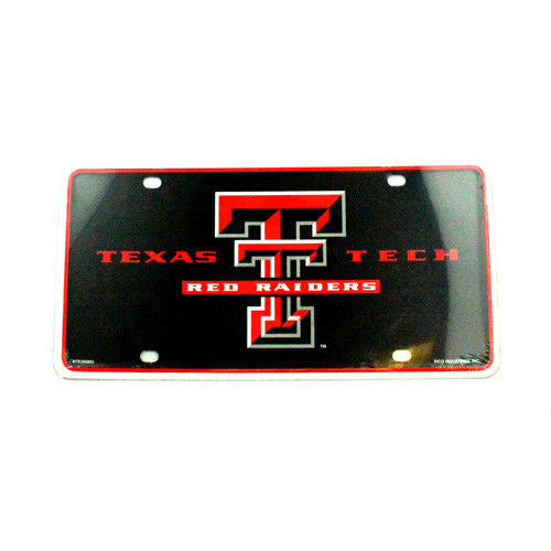 TEXAS TECH RED RAIDERS CAR TRUCK TAG LICENSE PLATE UNIVERSITY METAL SIGN