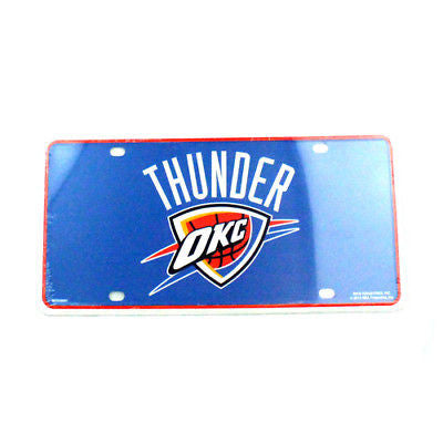 Oklahoma City Thunder Car Truck Tag License Plate Nba Basketball Metal Sign