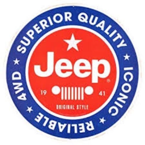 Jeep Superior Quality Round Metal Embossed Sign 12" Garage Vintage Look Mancave
