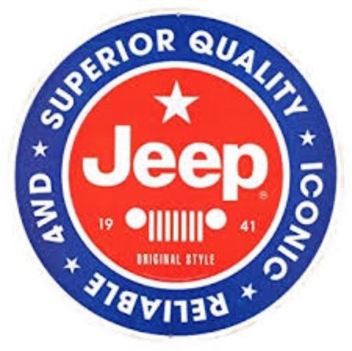 Jeep Superior Quality Round Metal Embossed Sign 12" Garage Vintage Look Mancave