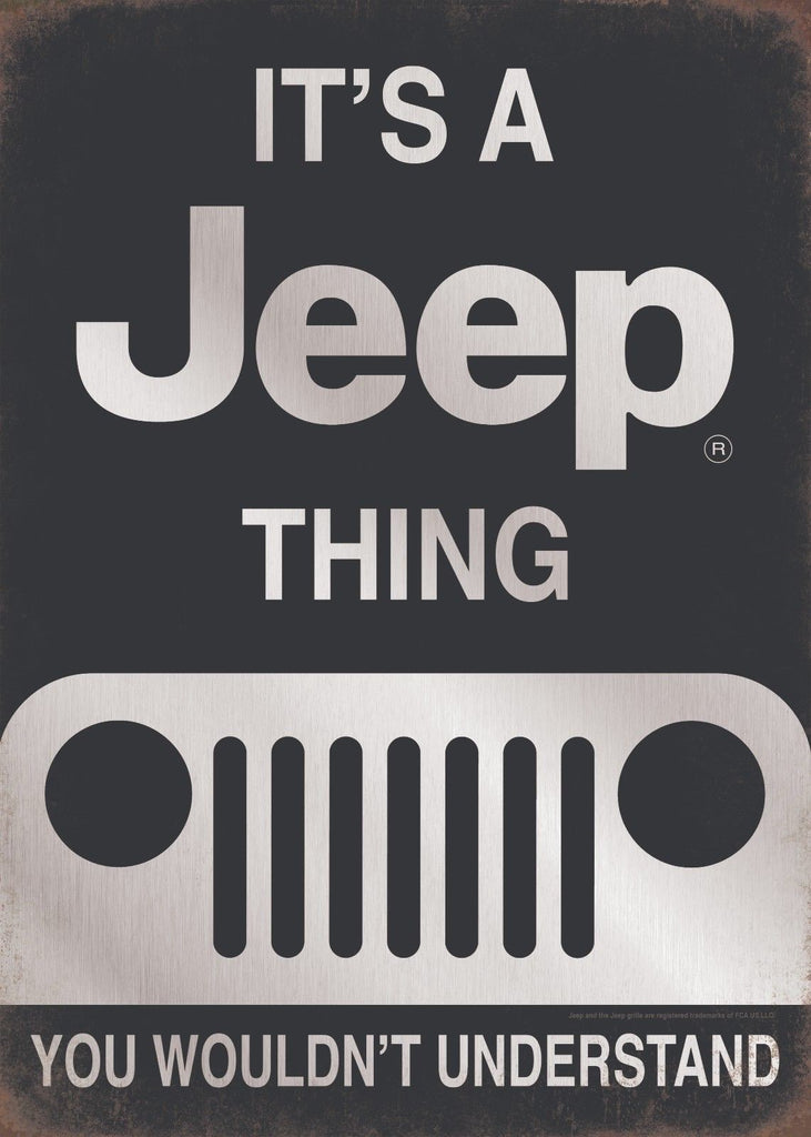 It'S A Jeep Thing Tin Sign You Wouldn'T Understand Garage Man Cave Embossed