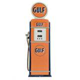 Gulf Gasoline Pump Embossed Over Sized Tin Sign Vintage Inspired Garage Man Cave
